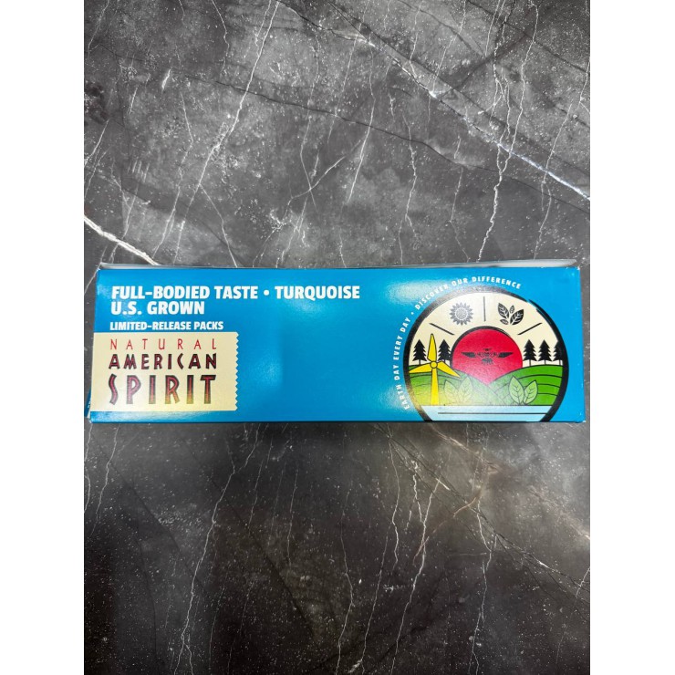 American Spirit Full-Bodied Taste Turquoise U.S.Grown США (Блок)