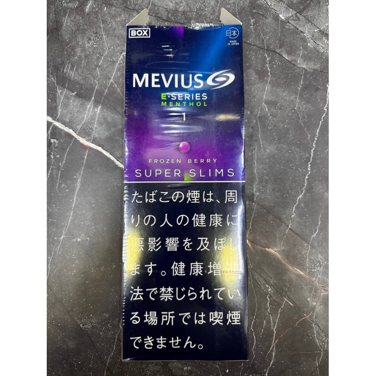 Сигареты MEVIUS E-SERIES MENTHOL FROZEN BERRY SUPER SLIMS JAPAN (Блок)