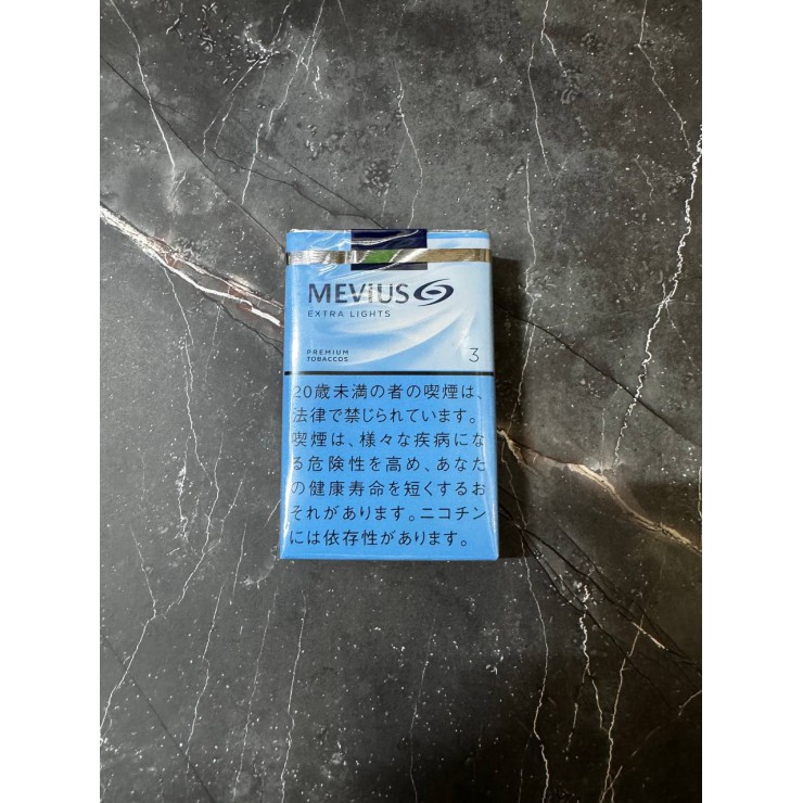 MEVIUS EXTRA LIGHTS 3 SOFT PACK CHARCOAL FILTER JAPAN (Пачка)