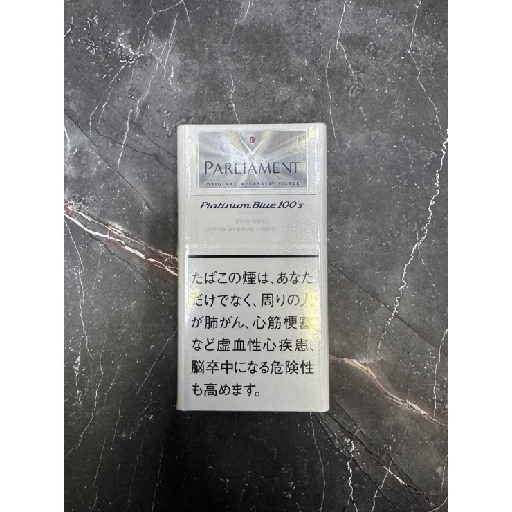 Сигареты PARLIAMENT PLATINUM BLUE 100s JAPAN — Японская версия: характеристики, обзор, цена