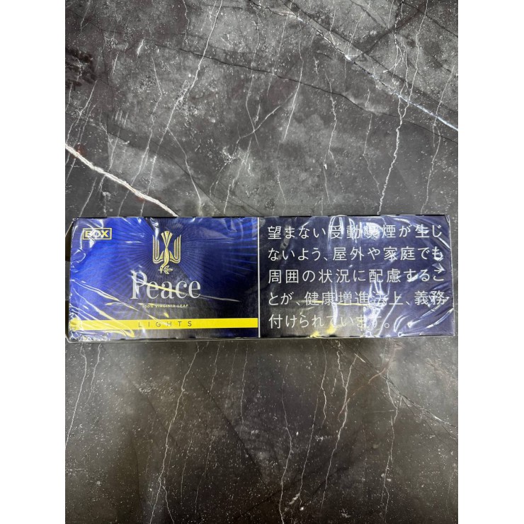 PEACE LIGHT BOX 100% VIRGINIA LEAF — культовые японские сигареты «Пис» с естественным медовым вкусом