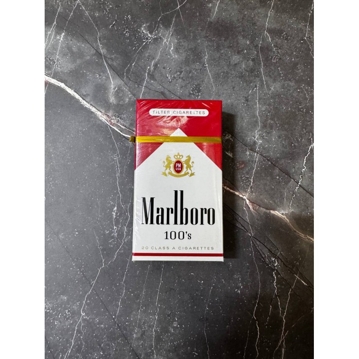 MARLBORO RED 100S FILTER CIGARETTES США (Пачка)