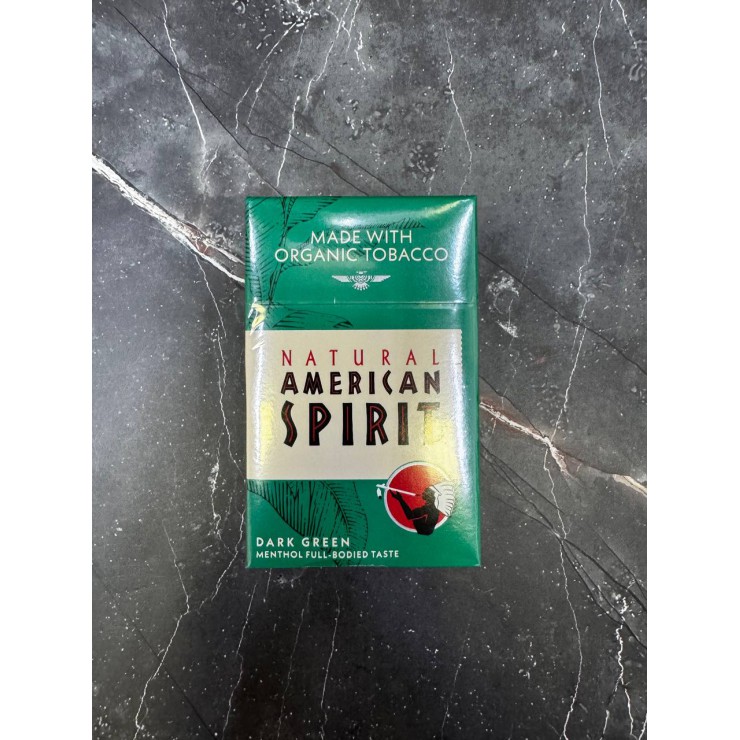 American Spirit dark green menthol full-bodied tasle США (Пачка)