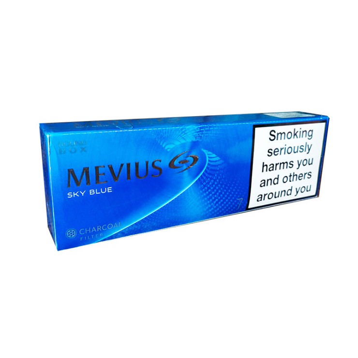 Mevius Sky Blue Round BOX (Korea Duty Free)